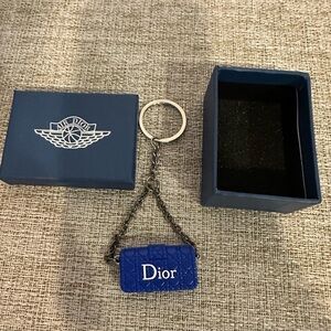 Miniature Blue Keychain or Purse Charm